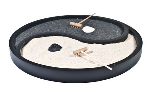 Zen giardino yin - yin, yang